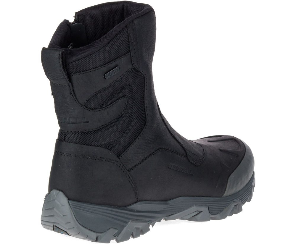 Merrell Boots Black - Coldpack Ice+ 8\" Zip Polar Waterproof - Mens 96XVTWHIR